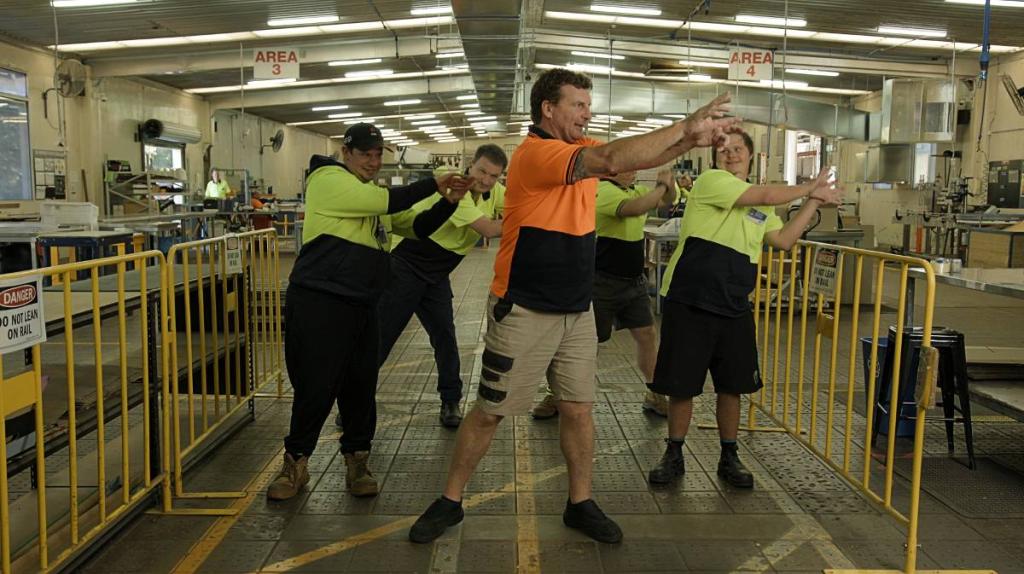 Picture of people filming videos for the Endeavour Foundation & Champion Life